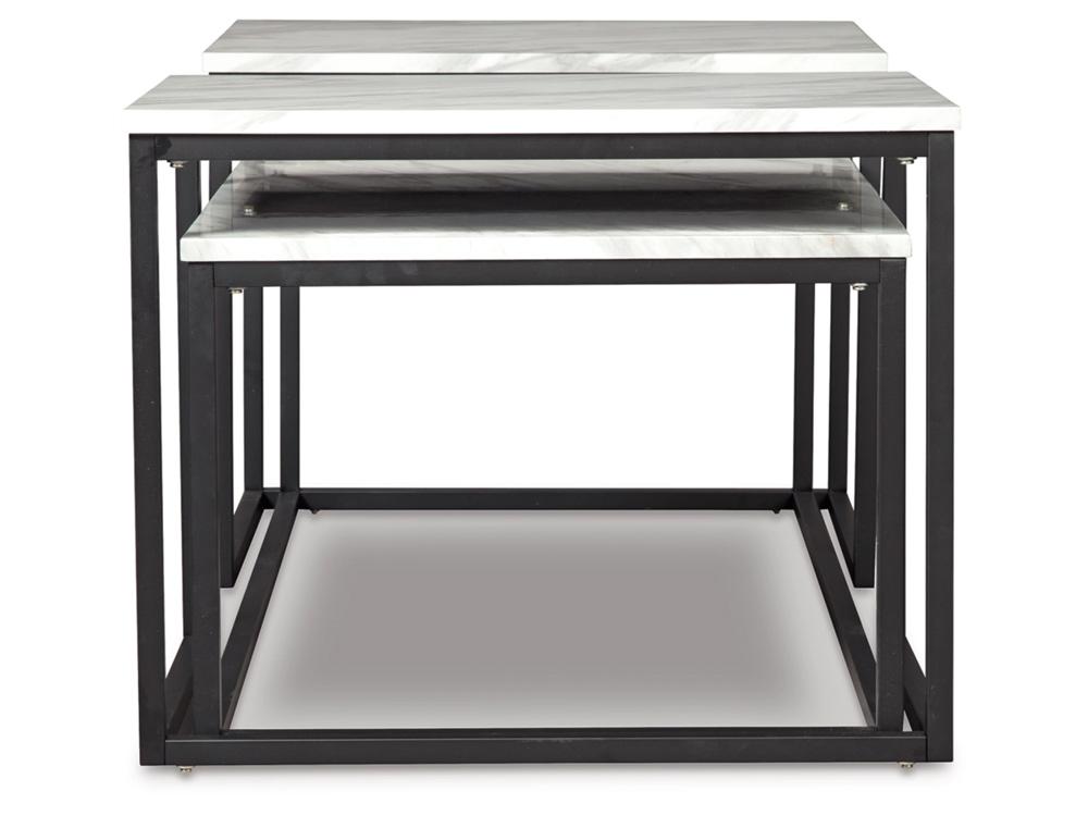 Signature Design by Ashley - Donnesta Occasional Table (Set of 3) in White - T182-13 veiw 4