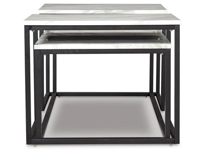 Signature Design by Ashley - Donnesta Occasional Table (Set of 3) in White - T182-13 veiw 4