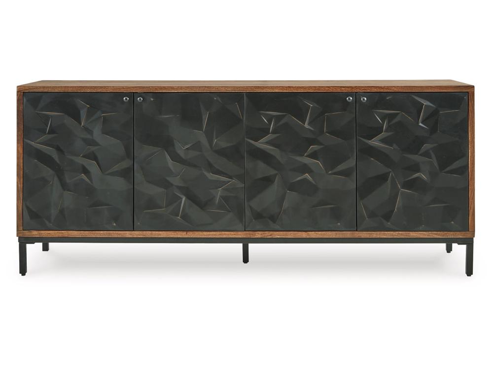 Signature Design by Ashley - Dorannby Accent Cabinet in Black/Brown - A4000649 veiw 1