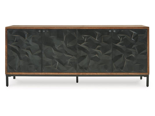 Signature Design by Ashley - Dorannby Accent Cabinet in Black/Brown - A4000649 veiw 1