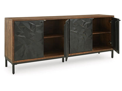 Signature Design by Ashley - Dorannby Accent Cabinet in Black/Brown - A4000649 veiw 3