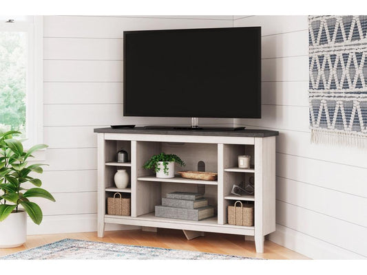 Signature Design by Ashley - Dorrinson Corner Tv Stand/Fireplace Opt in Two-tone - W287-67 veiw 2