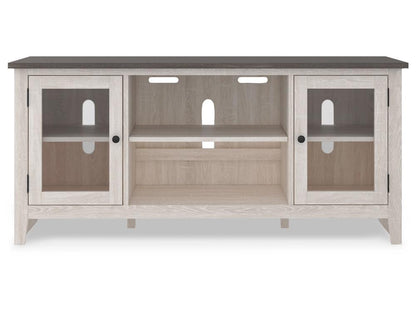Signature Design by Ashley - Dorrinson Lg Tv Stand W/Fireplace Option in Two-tone - W287-68 veiw 1