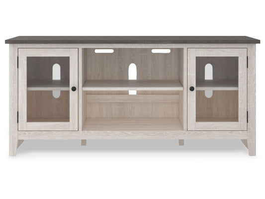 Signature Design by Ashley - Dorrinson Lg Tv Stand W/Fireplace Option in Two-tone - W287-68 veiw 1
