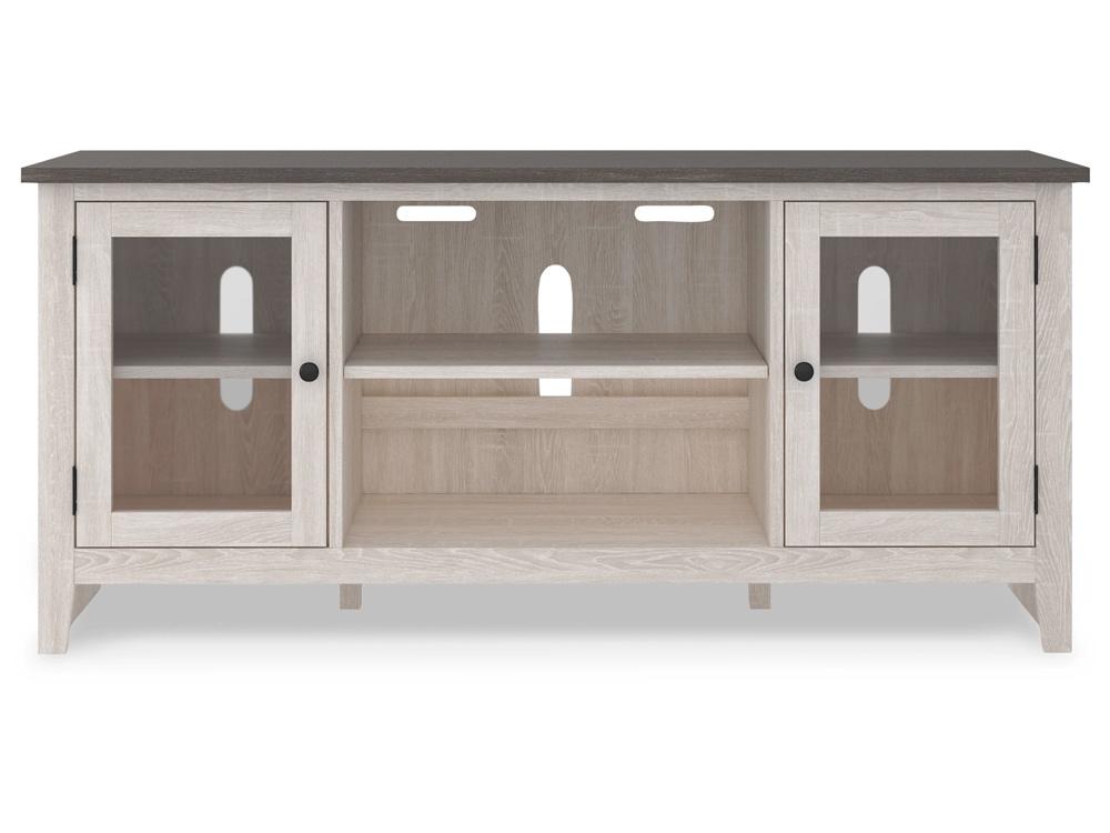 Signature Design by Ashley - Dorrinson Lg Tv Stand W/Fireplace Option in Two-tone - W287-68 veiw 3