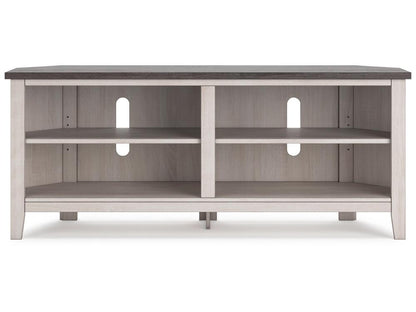Signature Design by Ashley - Dorrinson Medium Corner Tv Stand in Two-tone - W287-56 veiw 1