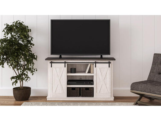 Signature Design by Ashley - Dorrinson Medium Tv Stand in Two-tone - W287-48 veiw 2
