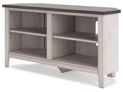Signature Design by Ashley - Dorrinson Small Corner Tv Stand in Two-tone - W287-46 veiw 3