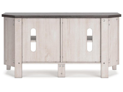 Signature Design by Ashley - Dorrinson Small Corner Tv Stand in Two-tone - W287-46 veiw 4