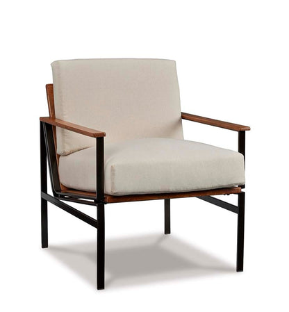 Signature Design by Ashley - Dowdy Accent Chair in Ivory/Brown - A3000271 veiw 1