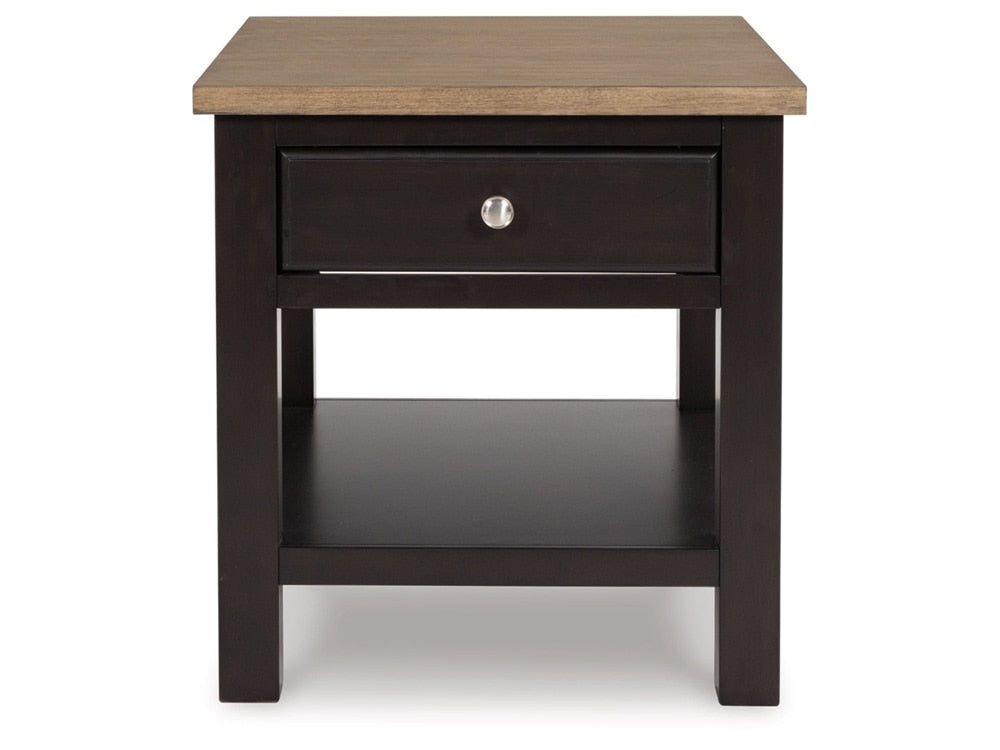 Signature Design by Ashley - Drazmine Rectangular End Table in Brown - T734-3 veiw 1