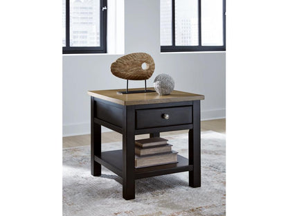Signature Design by Ashley - Drazmine Rectangular End Table in Brown - T734-3 veiw 2