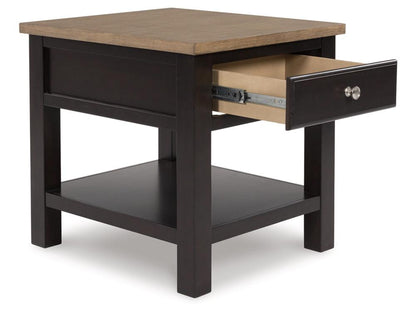 Signature Design by Ashley - Drazmine Rectangular End Table in Brown - T734-3 veiw 3