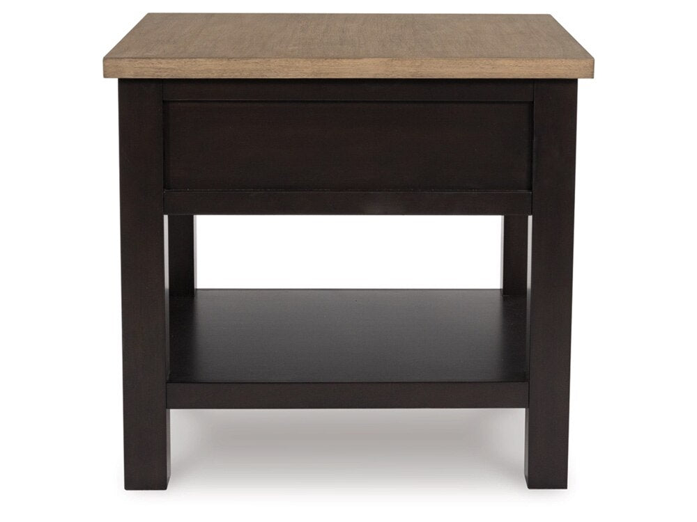 Signature Design by Ashley - Drazmine Rectangular End Table in Brown - T734-3 veiw 4