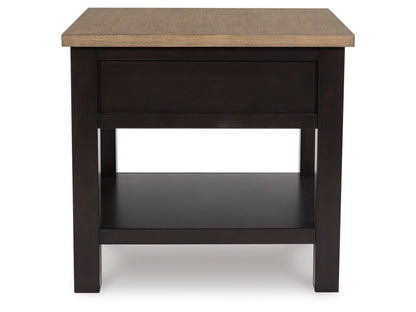 Signature Design by Ashley - Drazmine Rectangular End Table in Brown - T734-3 veiw 4