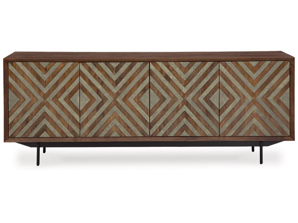 Signature Design by Ashley - Dreggan Accent Cabinet in Brown/GoldFinish - A4000577 veiw 1