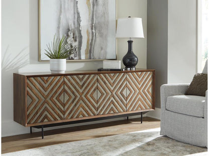 Signature Design by Ashley - Dreggan Accent Cabinet in Brown/GoldFinish - A4000577 veiw 2