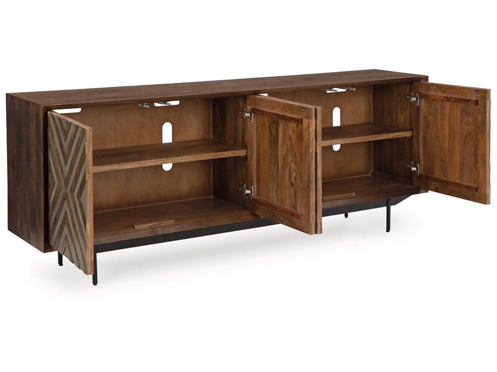 Signature Design by Ashley - Dreggan Accent Cabinet in Brown/GoldFinish - A4000577 veiw 3