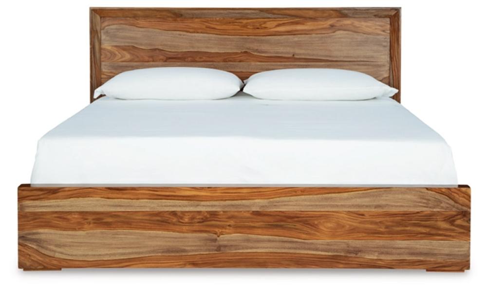 Signature Design by Ashley - Dressonni California King Panel Bed in Brown veiw 4