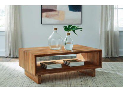 Signature Design by Ashley - Dressonni Coffee Table in Brown - T690-1 veiw 2