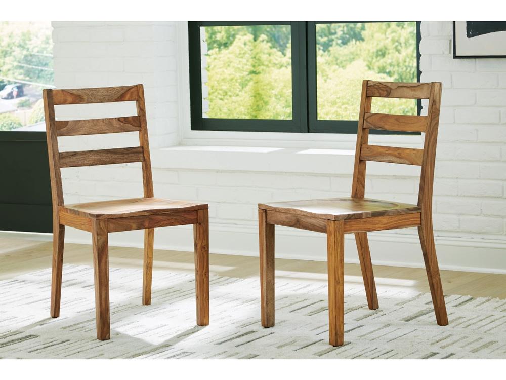 Signature Design by Ashley - Dressonni Dining Room Side Chair (Set Of 2) in Brown - D790-01 veiw 2