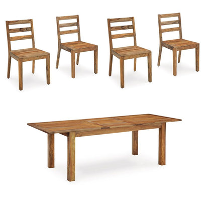 Signature Design by Ashley - Dressonni Dining Table And 4 Chairs in Brown veiw 1