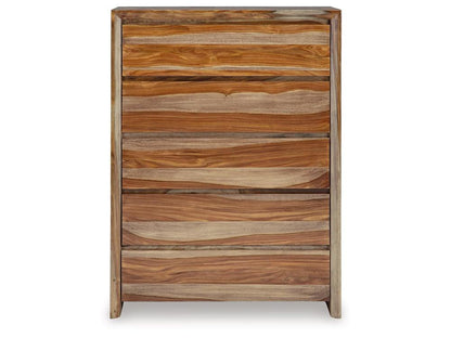 Signature Design by Ashley - Dressonni Five Drawer Chest in Brown - B790-46 veiw 1