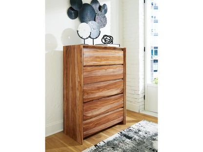 Signature Design by Ashley - Dressonni Five Drawer Chest in Brown - B790-46 veiw 2