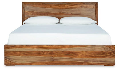 Signature Design by Ashley - Dressonni Queen Panel Bed in Brown veiw 4