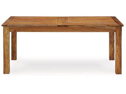 Signature Design by Ashley - Dressonni Rect Drm Butterfly Ext Table in Brown - D790-35 veiw 4