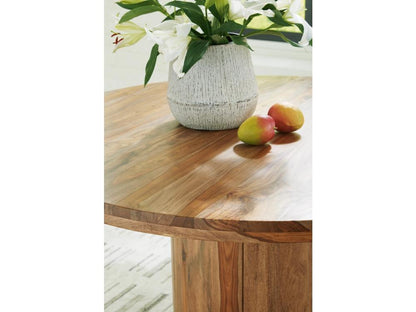 Signature Design by Ashley - Dressonni Round Dining Room Table in Brown - D790-50 veiw 3