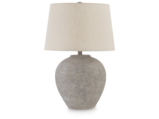 Signature Design by Ashley - Dreward Paper Table Lamp in Distressed Gray - L235694 veiw 1