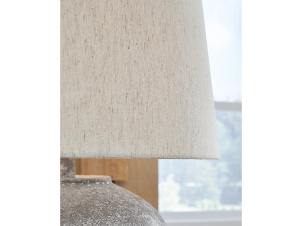 Signature Design by Ashley - Dreward Paper Table Lamp in Distressed Gray - L235694 veiw 3
