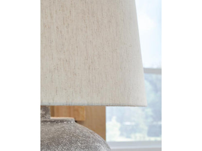 Signature Design by Ashley - Dreward Paper Table Lamp in Distressed Gray - L235694 veiw 3