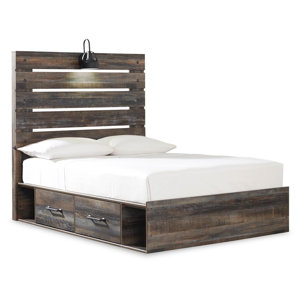 Signature Design by Ashley - Drystan Full Panel Bed with 4 Storage Drawers in Multi veiw 1