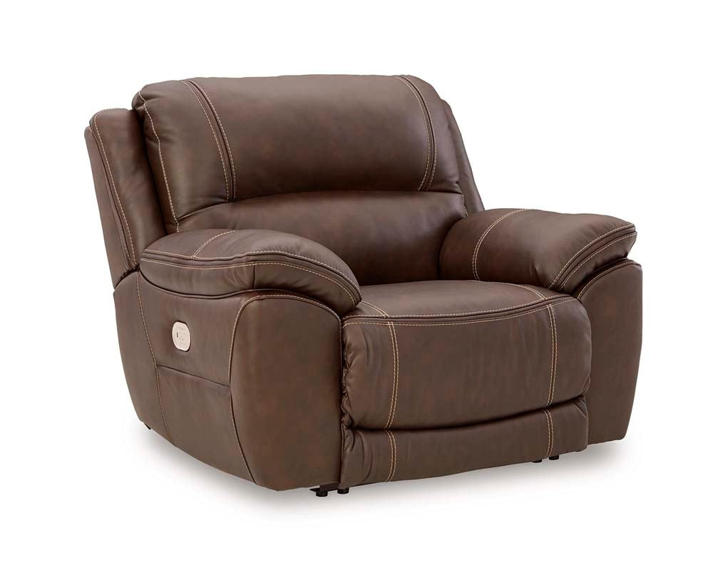 Signature Design by Ashley - Dunleith Wide Seat Pwr Rec W/Adj Hdrst in Chocolate - U7160482 veiw 1