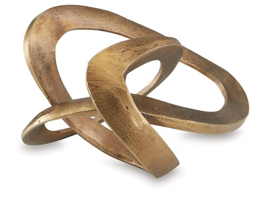 Signature Design by Ashley - Dunnruck Sculpture in Antique Brass Finish - A2000686 veiw 1