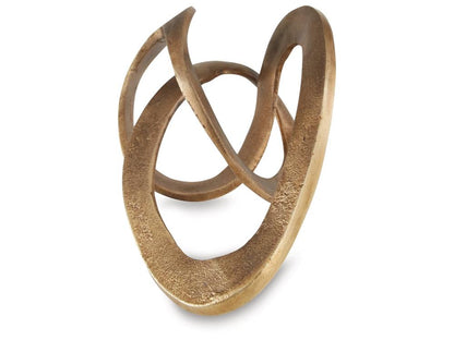 Signature Design by Ashley - Dunnruck Sculpture in Antique Brass Finish - A2000686 veiw 3