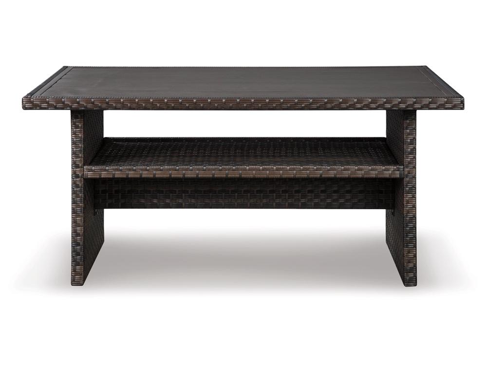 Signature Design by Ashley - Easy Isle Rect Multi-Use Table in Dark Brown/Beige - P455-625 veiw 3