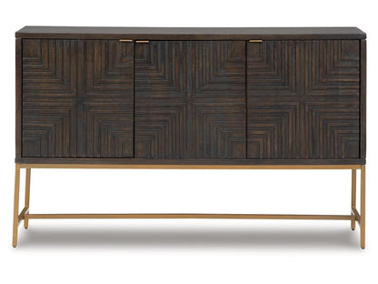 Signature Design by Ashley - Elimore Accent Cabinet in Brown/Gold Finish - A4000316 veiw 1