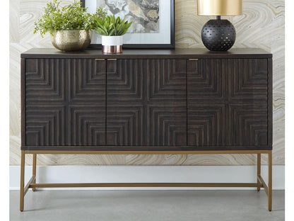 Signature Design by Ashley - Elimore Accent Cabinet in Brown/Gold Finish - A4000316 veiw 2