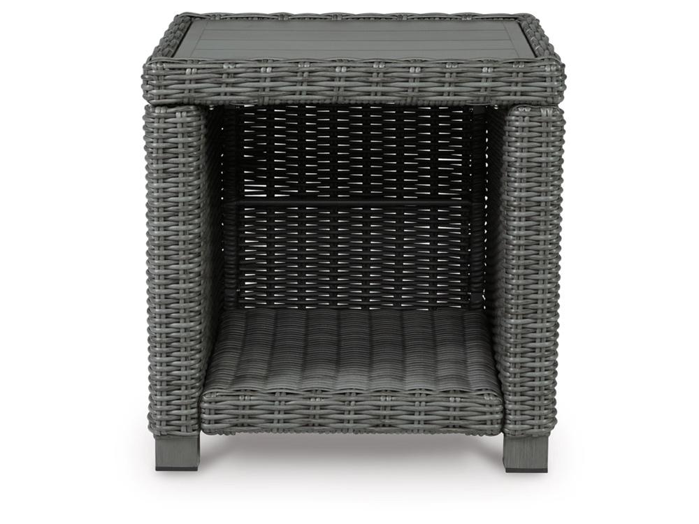 Signature Design by Ashley - Elite Park Outdoor Square End Table in Gray - P518-702 veiw 1