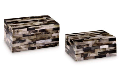 Signature Design by Ashley - Ellford Box Set (Set of 2) in Black/Brown/Cream - A2000596 veiw 1