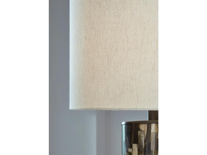 Signature Design by Ashley - Ellford Poly Table Lamp in Black/Brown/Cream - L235684 veiw 3