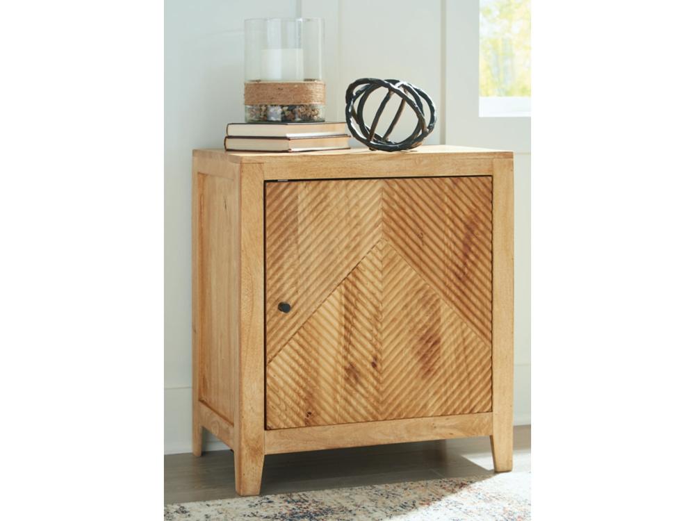 Signature Design by Ashley - Emberton Accent Cabinet in Light Brown - A4000617 veiw 2
