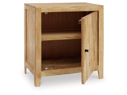 Signature Design by Ashley - Emberton Accent Cabinet in Light Brown - A4000617 veiw 3