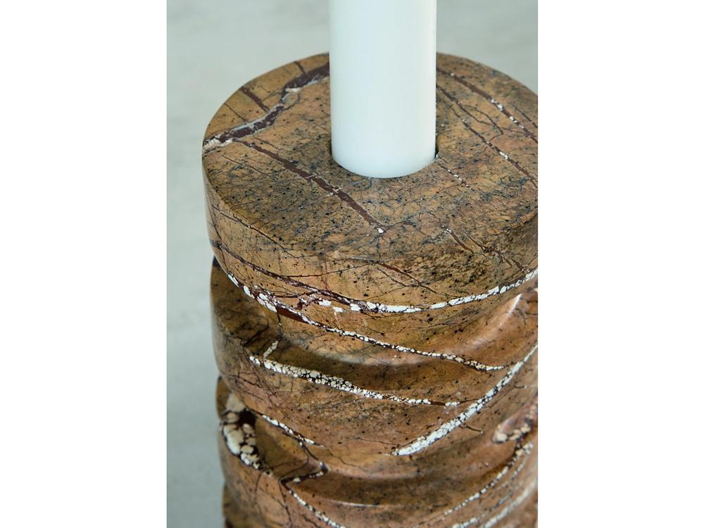 Signature Design by Ashley - Emsleyfield Candle Holder (Set of 2) in Tan - A2000735 veiw 3