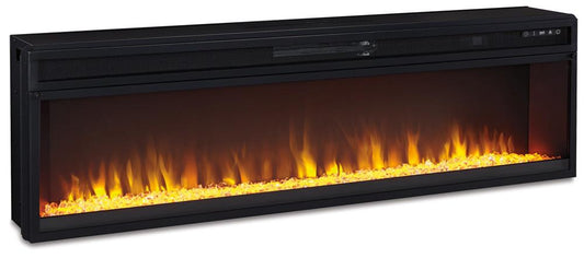 Signature Design by Ashley - Entertainment Accessories Electric Fireplace Insert in Black - W100-22 veiw 1