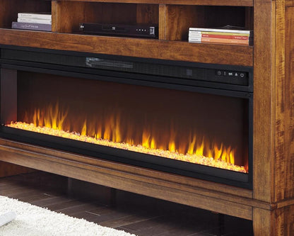 Signature Design by Ashley - Entertainment Accessories Electric Fireplace Insert in Black - W100-22 veiw 2