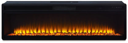 Signature Design by Ashley - Entertainment Accessories Electric Fireplace Insert in Black - W100-22 veiw 3